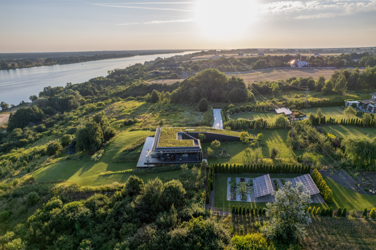 35 35 slope house 77 studio architecture poland night