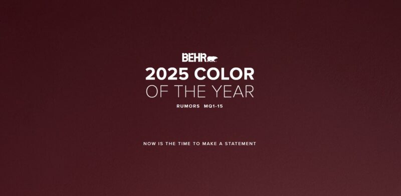 Behr Names 2025 Paint Color of the Year—Rumor Has It That You’ll Love This Ruby Red