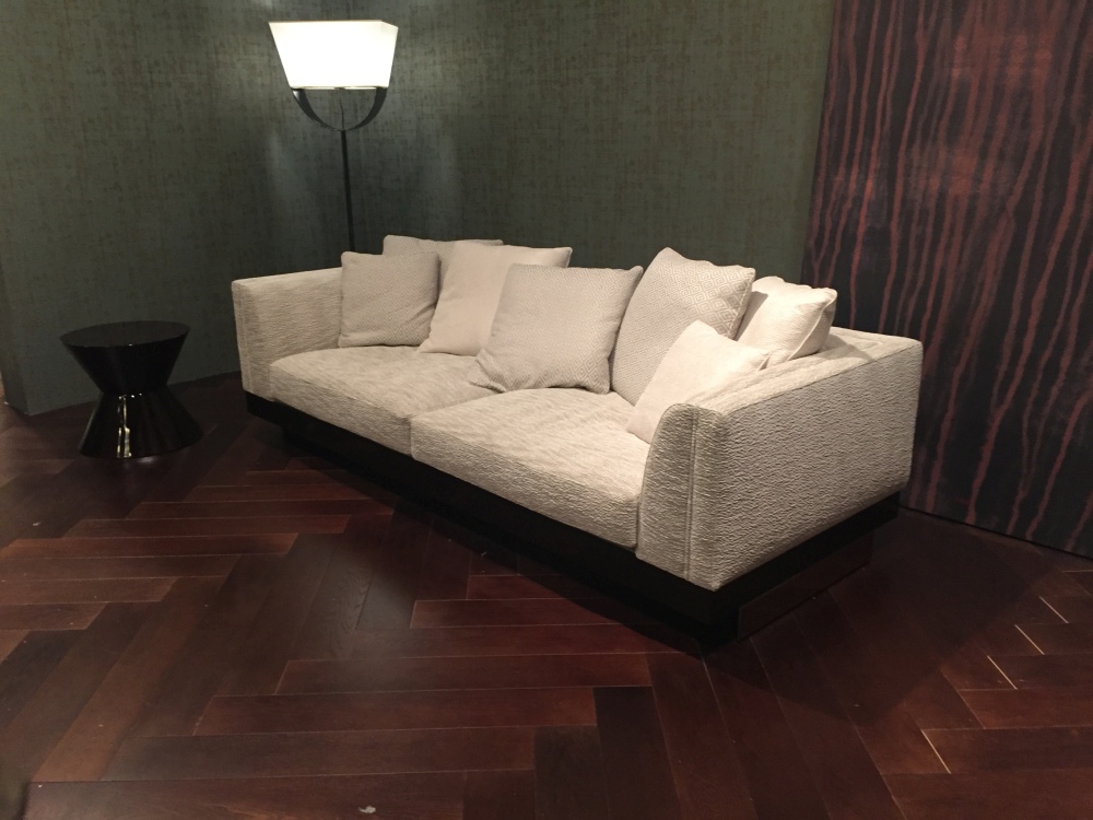Brown floor lamp
