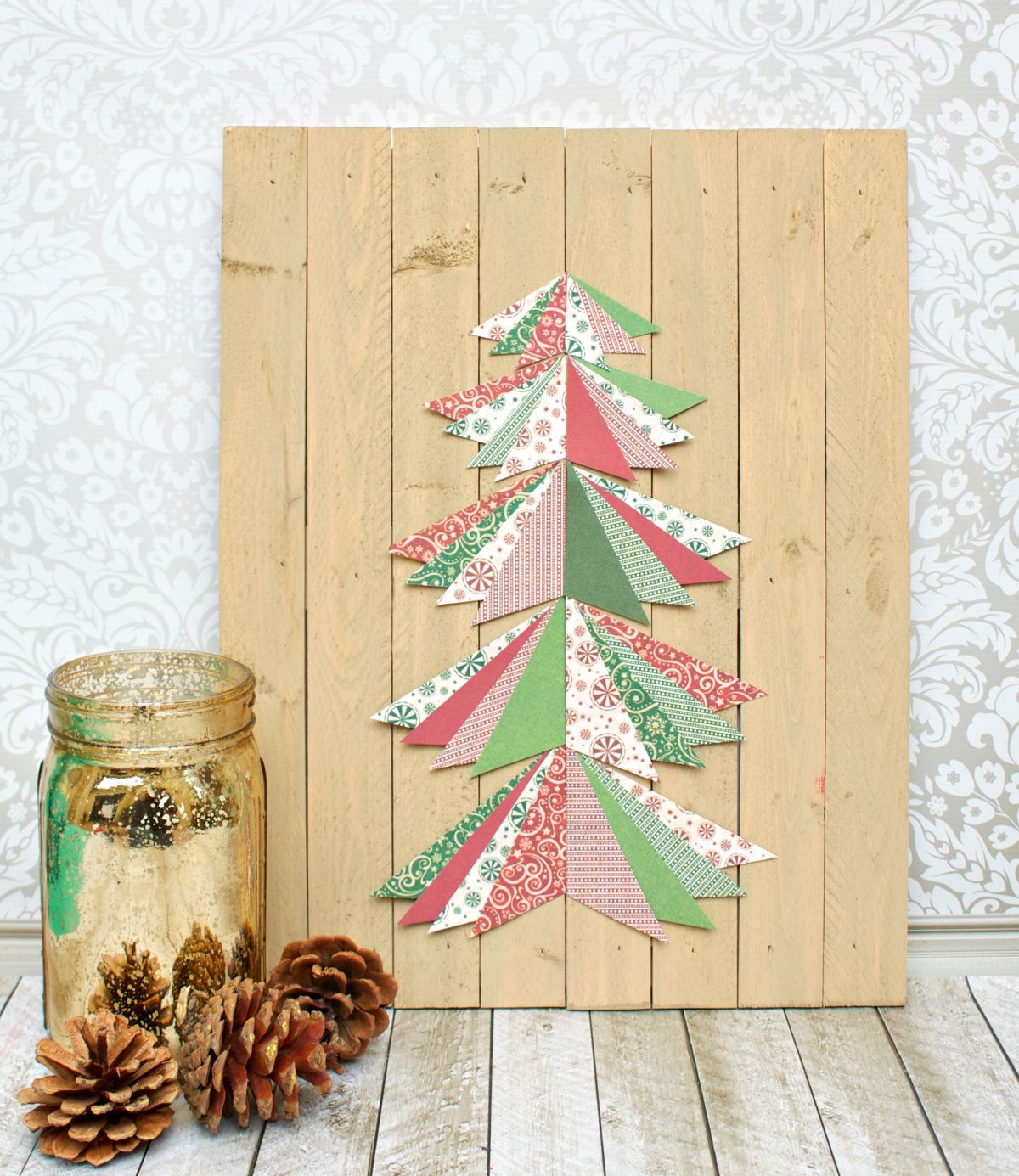 Christmas tree wall decor 