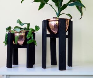 Copper Wood Planter: Mid Century Inspired DIY
