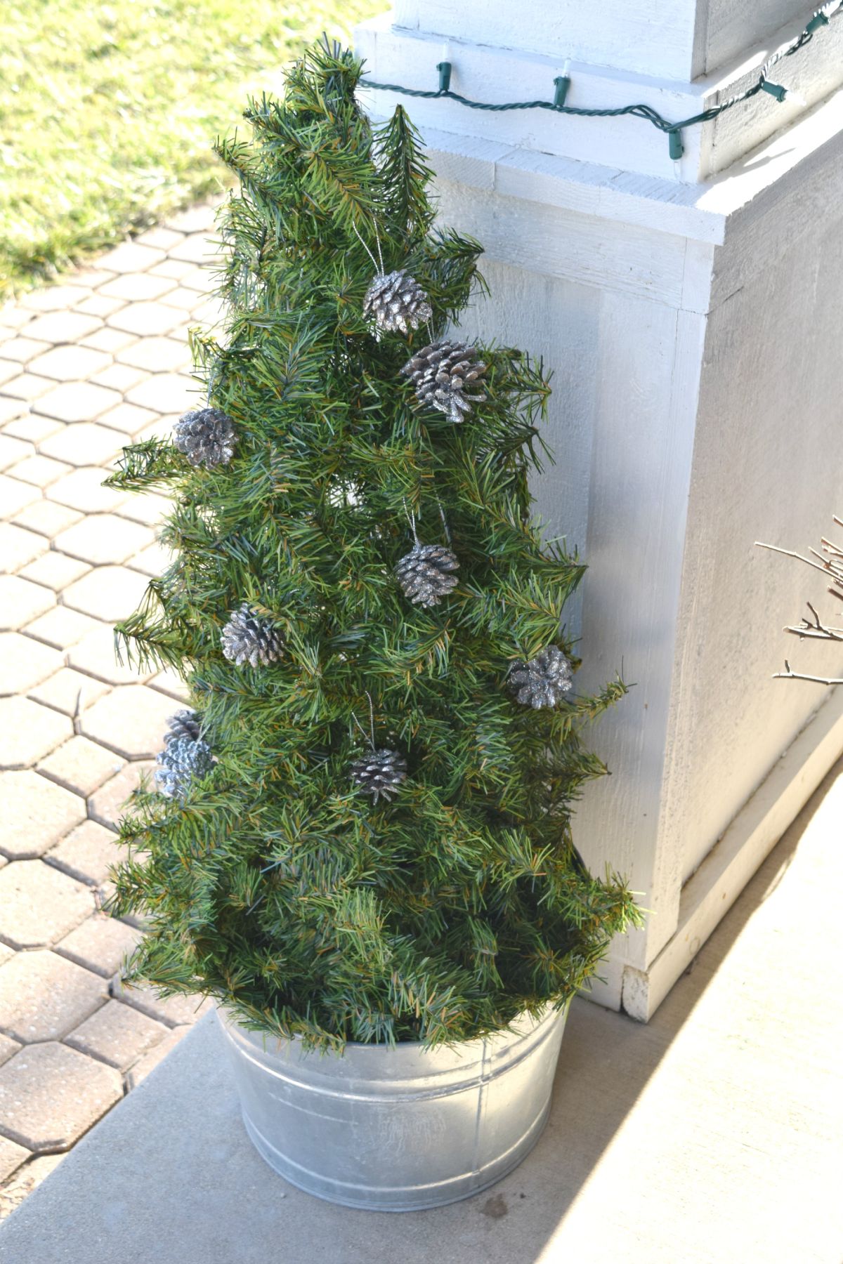 DIY christmas tree for outside