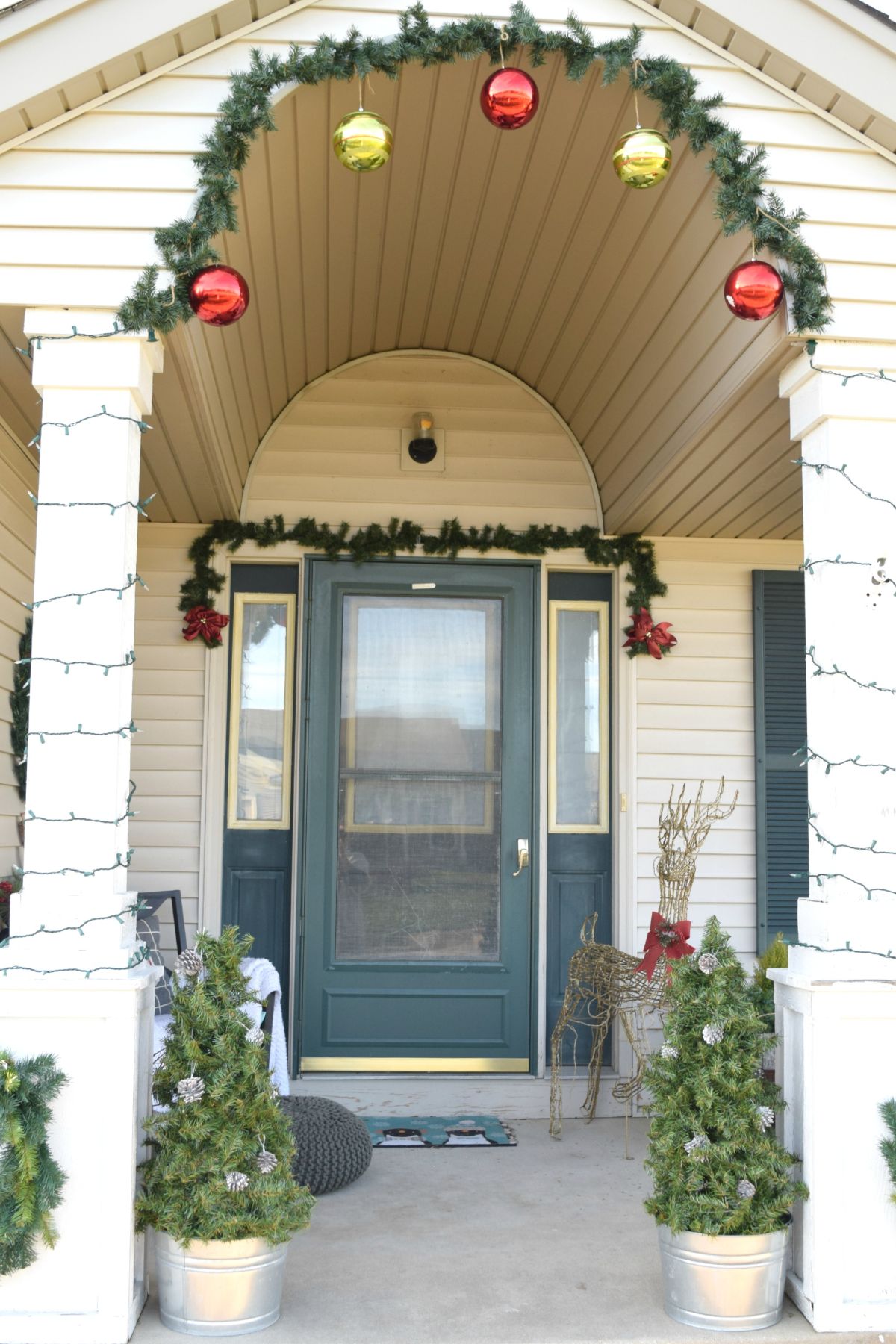 DIY christmas tree topiary