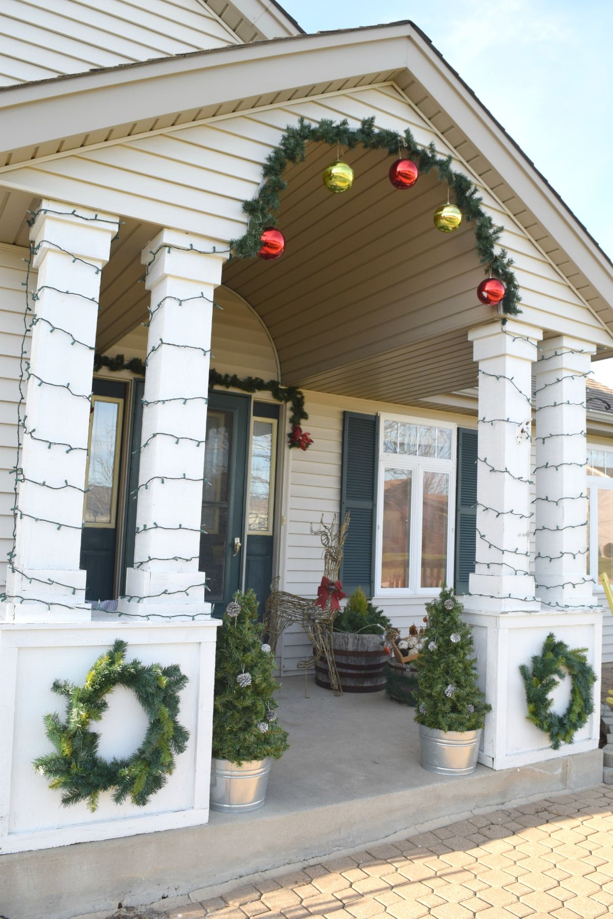 DIY front porch christmas decorations