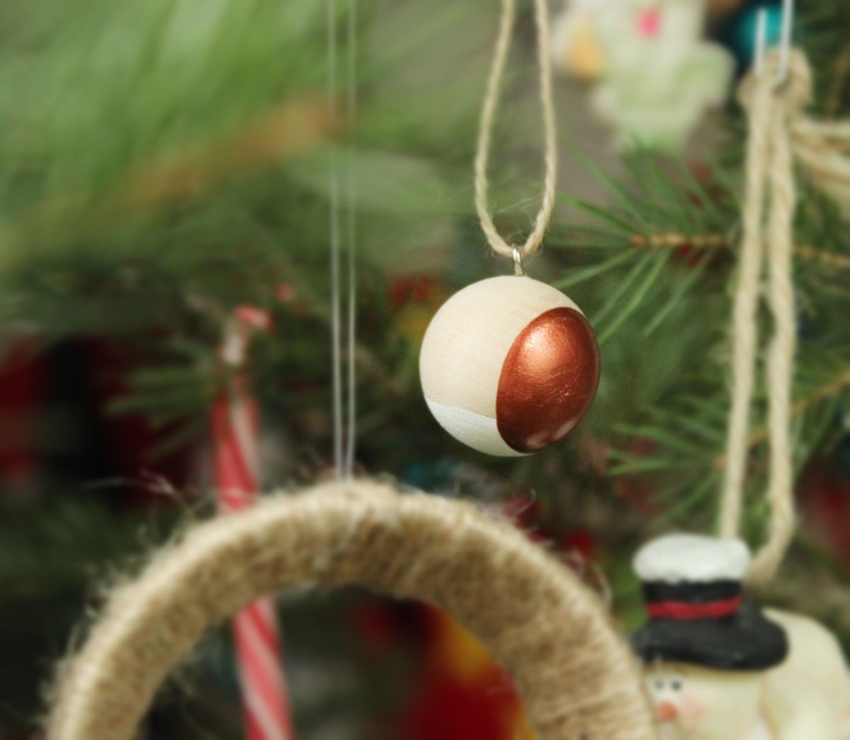 DIY Homemade Scandinavian Wooden Ornaments