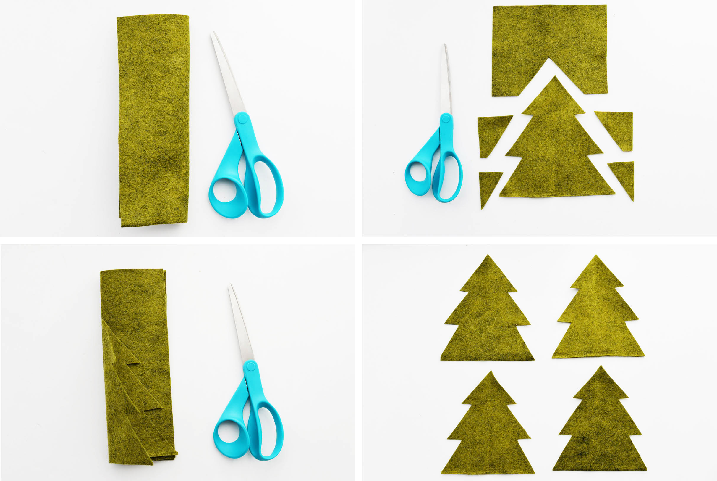DIY Rustic Felt Trees Instructions