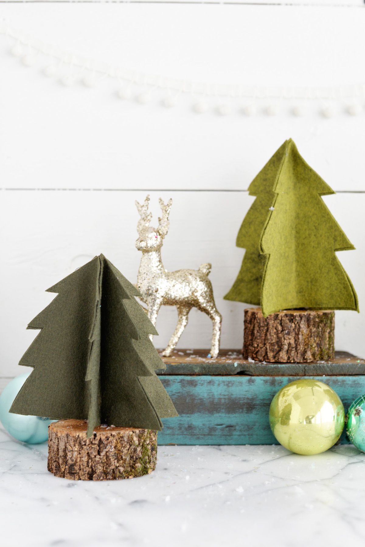 DIY Rustic Felt Trees Top
