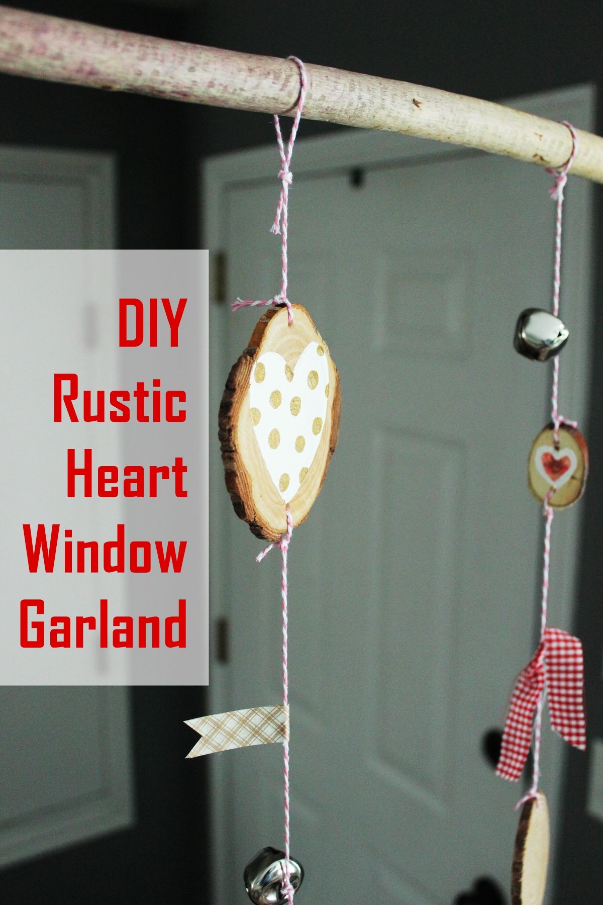 Christmas Mantel Decorating Frosted Window Panes