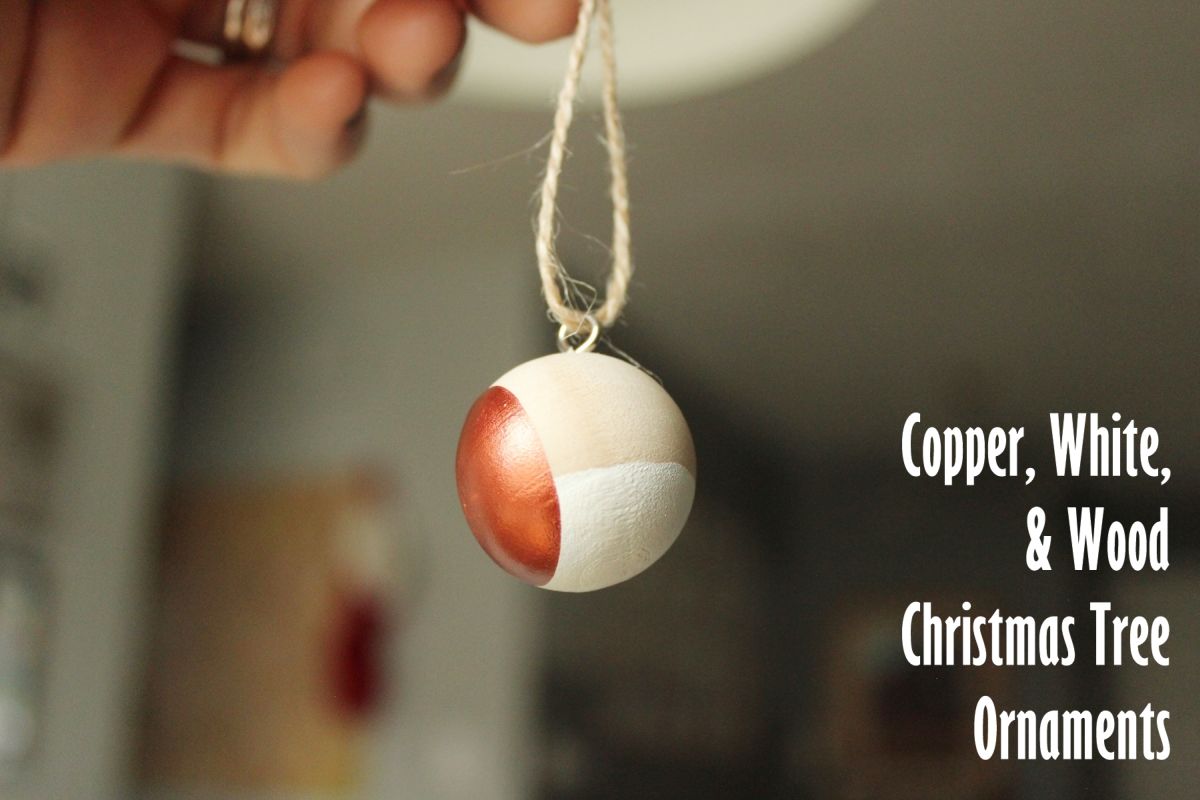 DIY Scandinavian Wooden Ornaments - with copper
