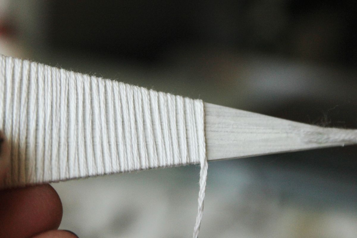 DIY String Tree Ornaments - White String
