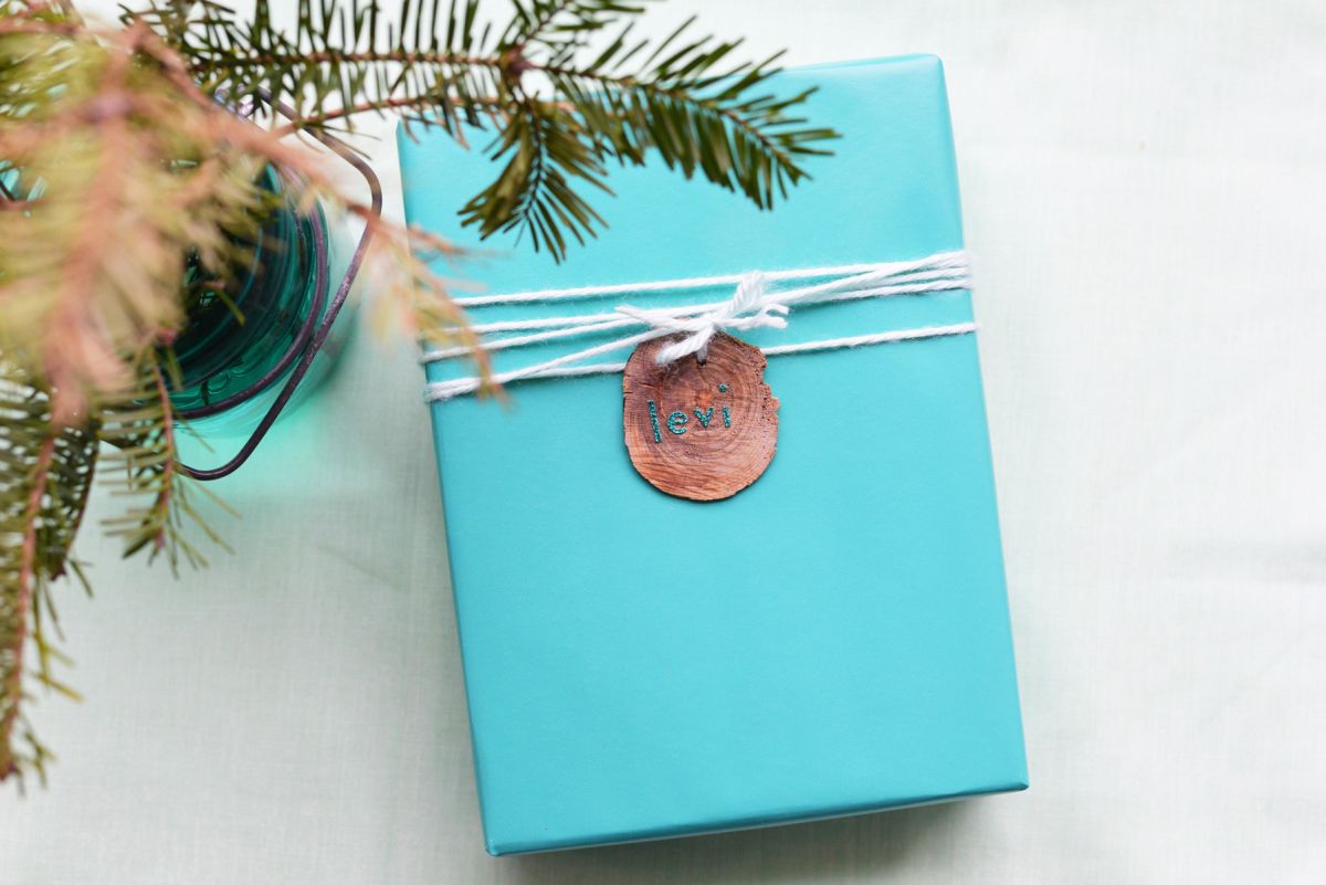 Diy wooden gift tags finished