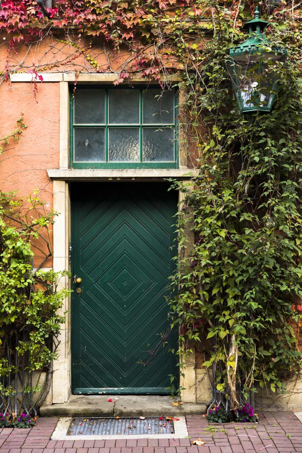 Orange front door color paint meaning