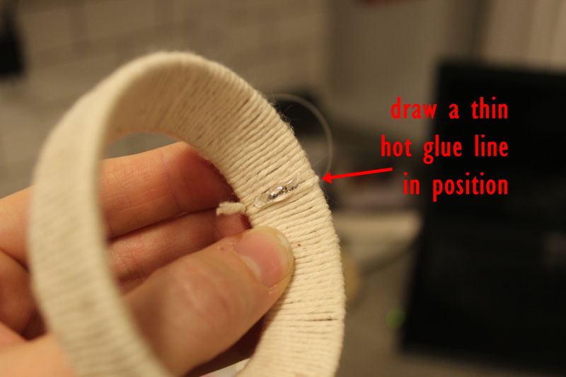 Holding the string tightly