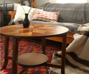 Before and After: Retro Star Inlay Table Restoration