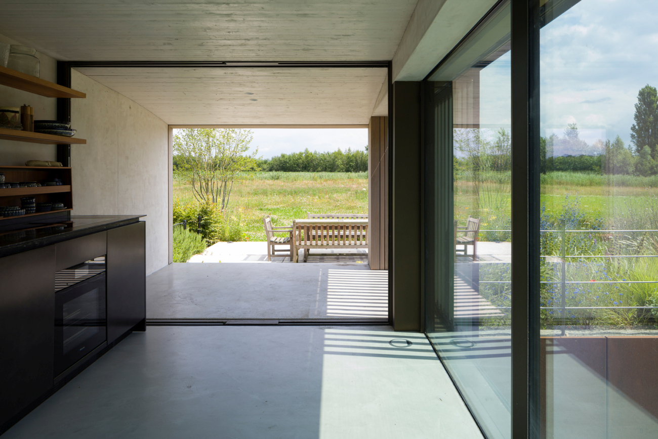 Modern underground house in Netherlands before after