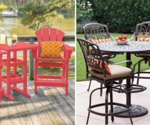 Set up for a Fun Summer-End Season with Outdoor High Top Table and Chairs