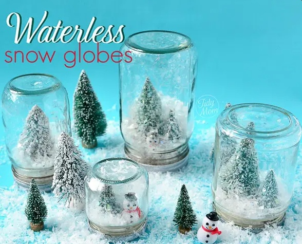Christmas Mantel Decorating Frosted Window Panes