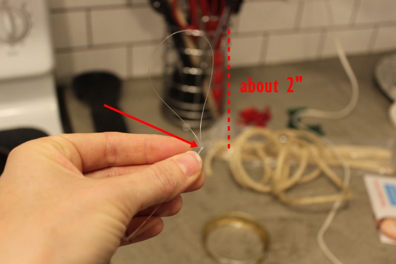 start wrapping your mason jar lid