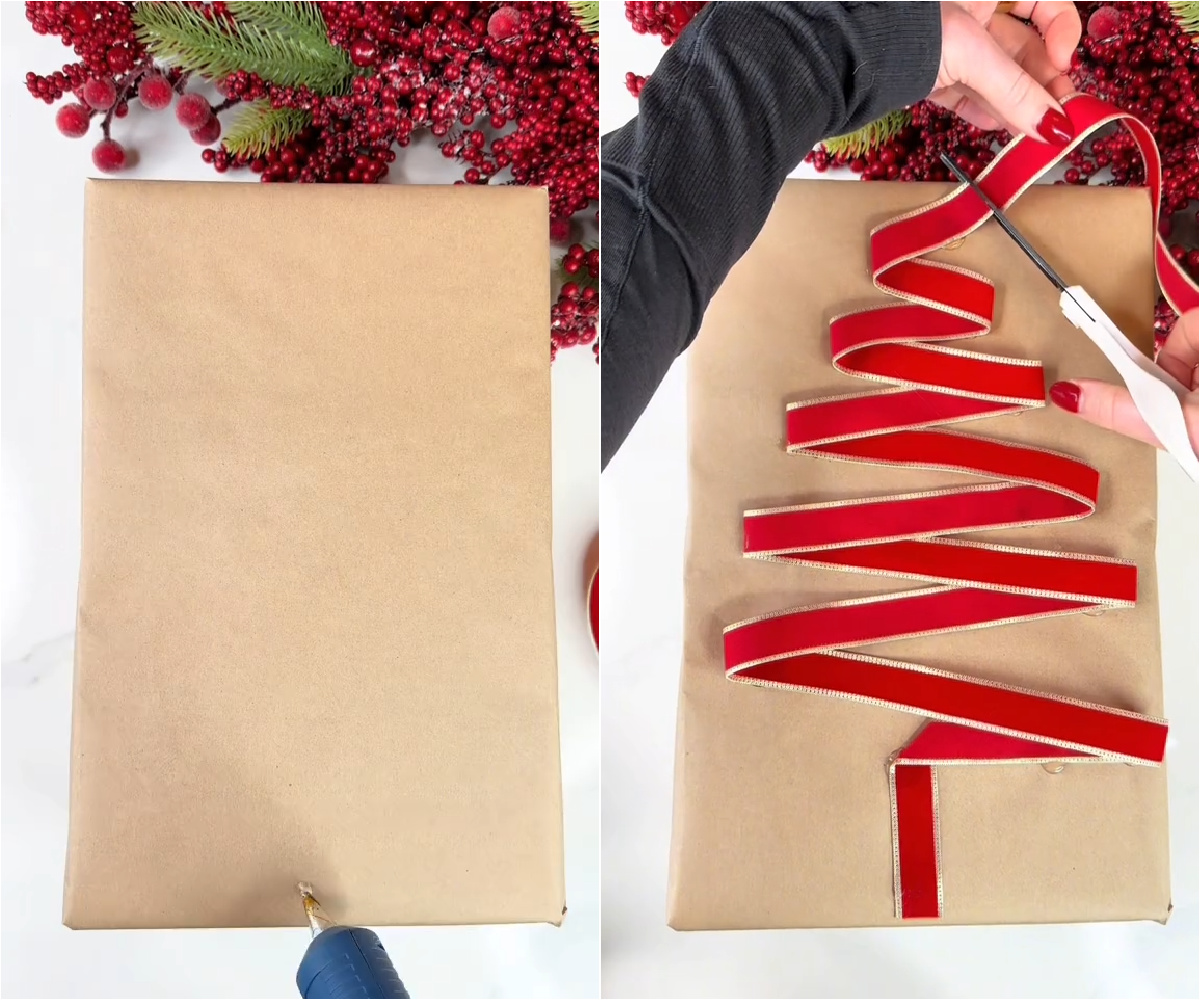 Top Craft Paper with A Ribbon Tree
