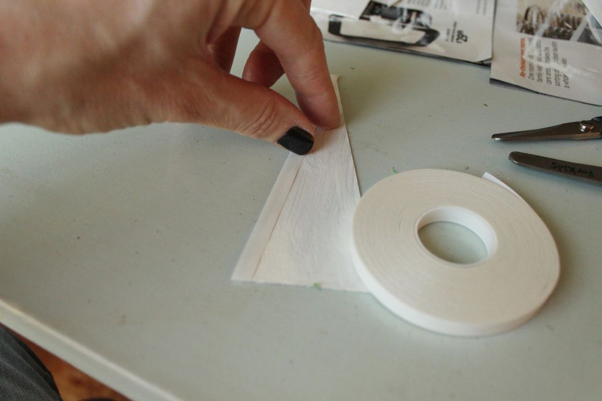 With your white chipboard trees